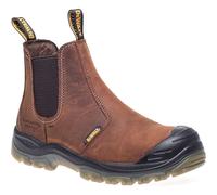 DeWalt Nitrogen Mens Safety Boots | Brown Dealer | S3 SRA Rated | Water Resistant |Steel Toe Cap Boot | Size 8 UK