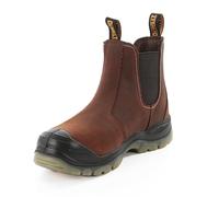 DeWalt Nitrogen Mens Safety Boots | Brown Dealer | S3 SRA Rated | Water Resistant |Steel Toe Cap Boot | Size 8 UK