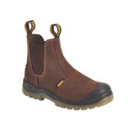 Dewalt Nitrogen Safety Dealer Boots Brown Size 8 Wide Fit Water-Resistant Upper