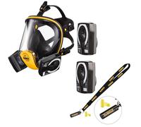 Dewalt P3 Full Face Dust Mask Respirator Large + Extra P3 Filters + Ear Plugs