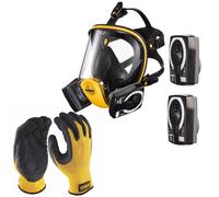 Dewalt P3 Full Face Dust Mask Respirator Large + Extra P3 Filters + Gloves