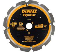 DeWalt PCD Fibre Cement Saw Blade 250mm 12T 30mm