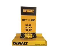 DeWalt Boot Laces - Polyester/Cotton 150 cm - Black/Yellow - 60 Pairs (Dispenser)
