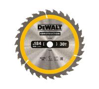 DeWalt Construction Circular Saw Blade 184mm 30T 16mm