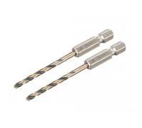 Dewalt Power Tools Black&gold Hex Hss-G Drill Bits Multi Colour (3.0mm, Pack Of 2)