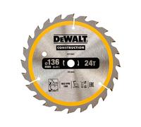 DeWALT Cordless Construction Trim Saw Blade 136 x 10 mm x 24T