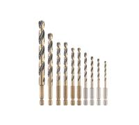 Dewalt Power Tools Dt20620 Black&gold Hss Drill Set, 10 Piece