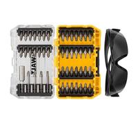 Dewalt Power Tools Dt70703 Screwdriving Set, 47 Piece + Safety Gles Multi Colour (One Size)