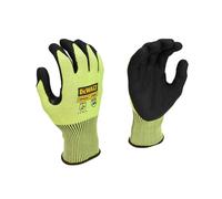 Dewalt Power Tools Hi-vis Cut D Grip Gloves - L (size 9)