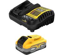 DEWALT Powerstack 20V MAX Battery Starter Kit, Rechargeable, 5Ah, Lithium Ion (DCBP520C)