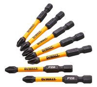 Dewalt DT70904T PZ2 Extreme FlexTorq 5 + 2 Free Impact 57mm Long 7pc Bit Set XMS25BIT502