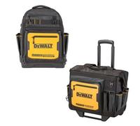 Dewalt Pro Rolling Wheeled Tool Bag Case Soft Storage Stackable + Pro Backpack
