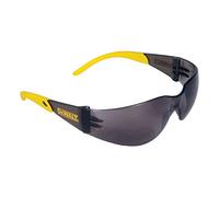 DEWALT Protector DPG54 Safety Eyewear Charchoal/Yellow - Rubber tipped temples provide a secure, comfortable fit, Ergonomic, Lightweight design weighs less than 1 oz. providing fit