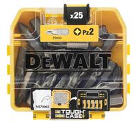 DeWalt PZ2 Screwdriver Bits 25mm Tic Tac Box 25 Pack Pozi Torsion DT71521