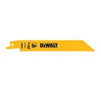 DEWALT Reciprocating Saw Blades, Straight Back, Bi-Metal, 6-Inch 24 TPI, 5-Pack (DW4813)