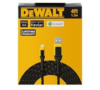 DEWALT Reinforced Braided Cable for Micro-USB, 4 ft.