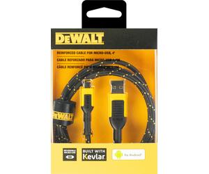 DeWalt Reinforced Braided Micro-USB Cable 4ft