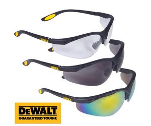 Dewalt REINFORCER DPG58 Safety Glasses EN166 Clear Smoke Fire Lens