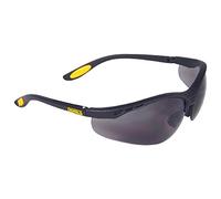 DeWalt Reinforcer Smoke Ploycarbon Safety Glasses - Black/Smoke, One Size