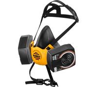 DEWALT Half Face Mask Respirator with A2P3 Filters - Size M Lightweight design and low burden airflow system provides ultra-low breathing resistance and improved user comfort for longer periods