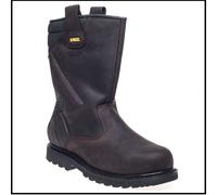 Dewalt Rigger Boots - Dark Brown Full Grain Leather Heavy Duty GOODYEAR® welted