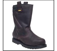 Dewalt Rigger Boots - Dark Brown Full Grain Leather Heavy Duty GOODYEAR® welted