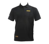 Dewalt Rutland Black Grey Polyester Fast-drying Pws Button Polo Shirt
