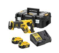 DeWalt DCS367P2 18V XR Brushless Reciprocating Saw, 2x 5Ah Batts, Charger & Case