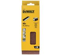 DeWalt 75 X 457mm Sanding Belts 75mm x 457mm 40g Pack of 3