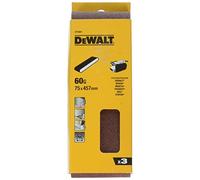DeWalt 75 X 457mm Sanding Belts 75mm x 457mm 60g Pack of 3