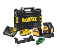 DeWALT | Self-Levelling Cross Line Green Beam Laser 12/18V 2.0Ah Kit | | DCE088D1G18-GB Multi-voltage XR compatibility supports 12V and 18V batteries, with