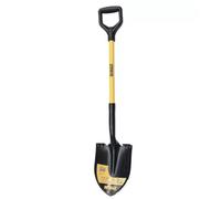 Dewalt Serrated Round Point Digging Shovel With Fiberglass D-Handle