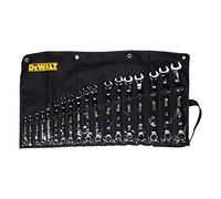 DEWALT Set of 18 Combination Spanners 15° Angled ISO 3318 DIN 3113 7-24 mm