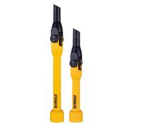 DEWALT Shop Vac Pivoting Extension Wand Kit, Flexible & Durable Wet Dry Vacuum Accessory Attachments for Hard to Reach Areas, 180° Pivoting Joint, 5 Detent Position, 19.7" & 15.7", DXVA00-1200
