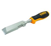 DeWALT Side Strike Chisel 25mm (1in) Hardened, Tempered Chrome Carbon-Steel Blade with Serrated Cutting Edge bi-Material Handle and a Hardened Strike Cap for Durability