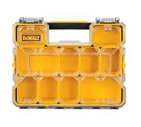 DEWALT Small Parts Organizer, Hardware Storage Box with Removable Dividers, 10-Compartment (DWST14825)