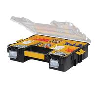 DEWALT Small Parts Organizer, Hardware Storage Box with Removable Dividers, 10-Compartment (DWST14825)