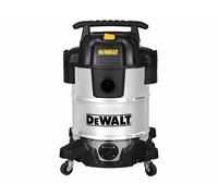 DeWalt Vacuum DXV38SC Stainless Steel Wet & Dry – 1050W 240V, 16 kPa suction