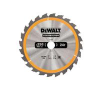 DEWALT Stationary Construction Circular Saw Blade 250 x 30mm x 24T DEWDT1956QZ