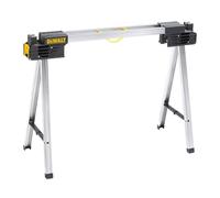 DWST1-75676 Full Metal Sawhorse (Twin Pack),fitted with trigger clamps for vertical clamping and V-groove supports for round profiles and pipes