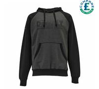 DeWalt Stratford Black/Grey Poly Cotton Hooded Sweatshirt - L