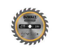DEWALT TCT Construction Circular Saw Blade 115 x 9.5mm x 24T DEWDT20420QZ