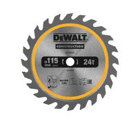 DEWALT TCT Construction Circular Saw Blade 115 x 9.5mm x 24T DEWDT20420QZ