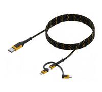 Dewalt Telecoms Reinforced Braided 3-In-1 Combo Cable 1.8M (6Ft) Multi Colour (One Size)