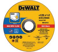 DeWalt Thin Stainless Steel Cutting Disc 125mm Pack of 10