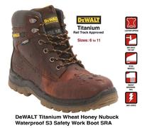 Titanium Men's Brown Hiker Safety Boots - Size 10 Brown 10