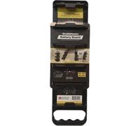 Dewalt Tool Battery Board with Handle | Perfect for Organisation and Transportation of Batteries in The Workshop/Workspace | StealthMounts Dewalt Battery Holder Board