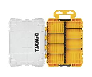 DEWALT Tool Box, Medium 8-Compartments Small Parts Organizer, Portable Tough