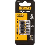 DeWalt Torx Extreme Impact Torsion Screwdriver Bit T15 25mm Pack of 5