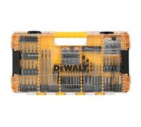 DEWALT TOUGH GRIP 120-Piece Screwdriver Bit Set, 1/4-in Hex Shank, Impact Ready, Alloy Steel, TOUGH CASE+ Storage